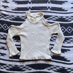 White shoulder-less long sleeve. Noble U.